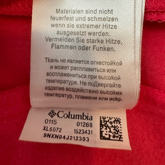 Like New Columbia Hot Pink Fleece Jacket - Picture 8 of 8